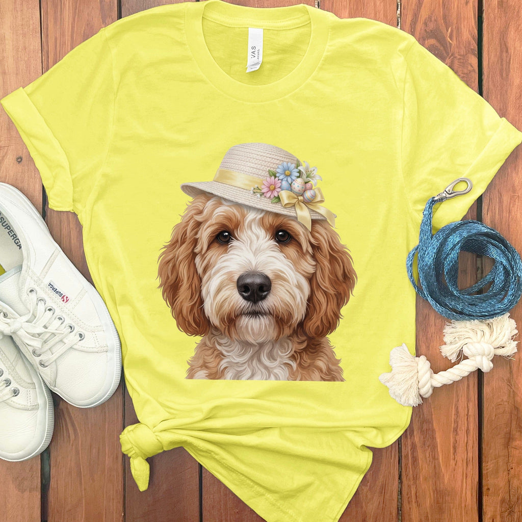 Cavapoo Easter T-Shirt in Yellow / M by Puppy Jo