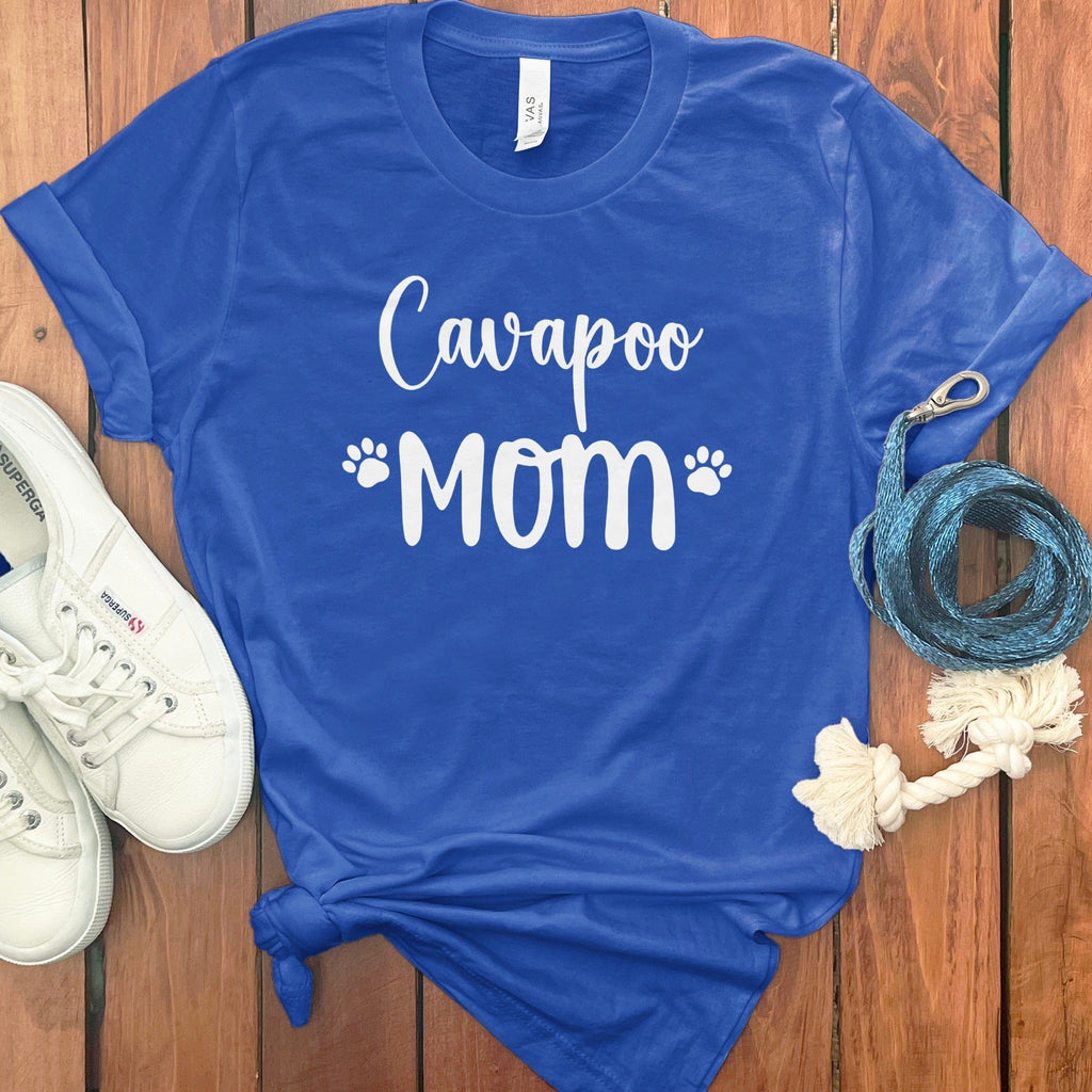Cavapoo Mom T-Shirt in True Royal / S by Puppy Jo
