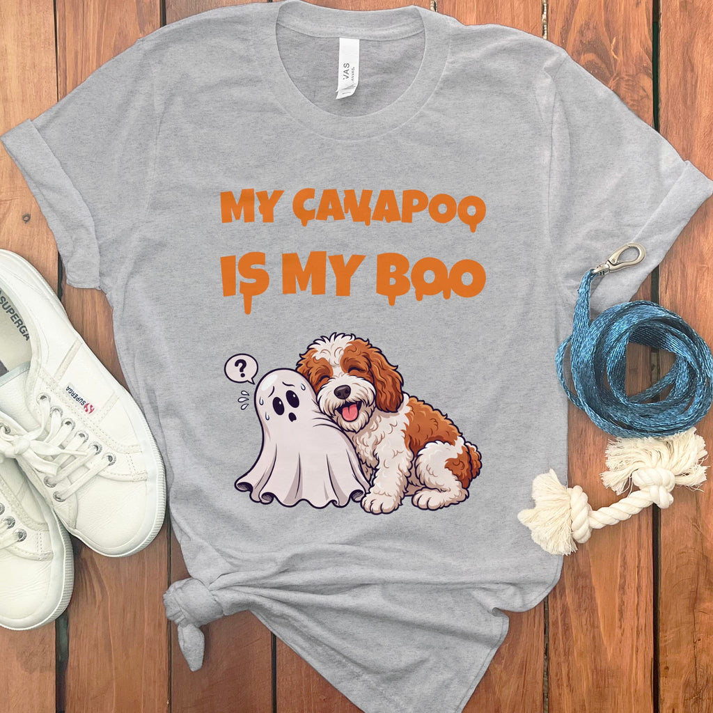 Cavapoo My Boo T-Shirt in S / Athletic Heather by Puppy Jo