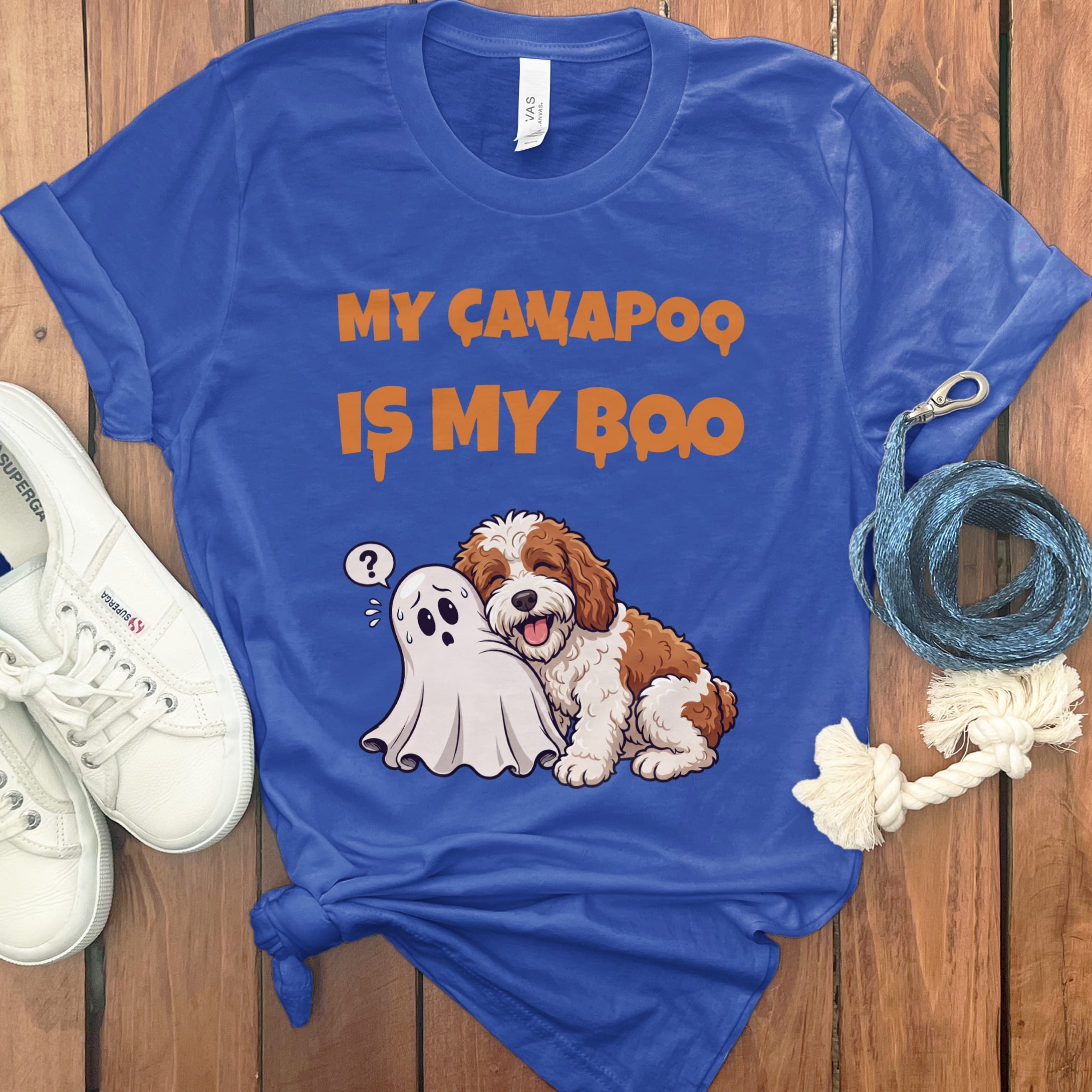 Cavapoo My Boo T-Shirt in S / True Royal by Puppy Jo