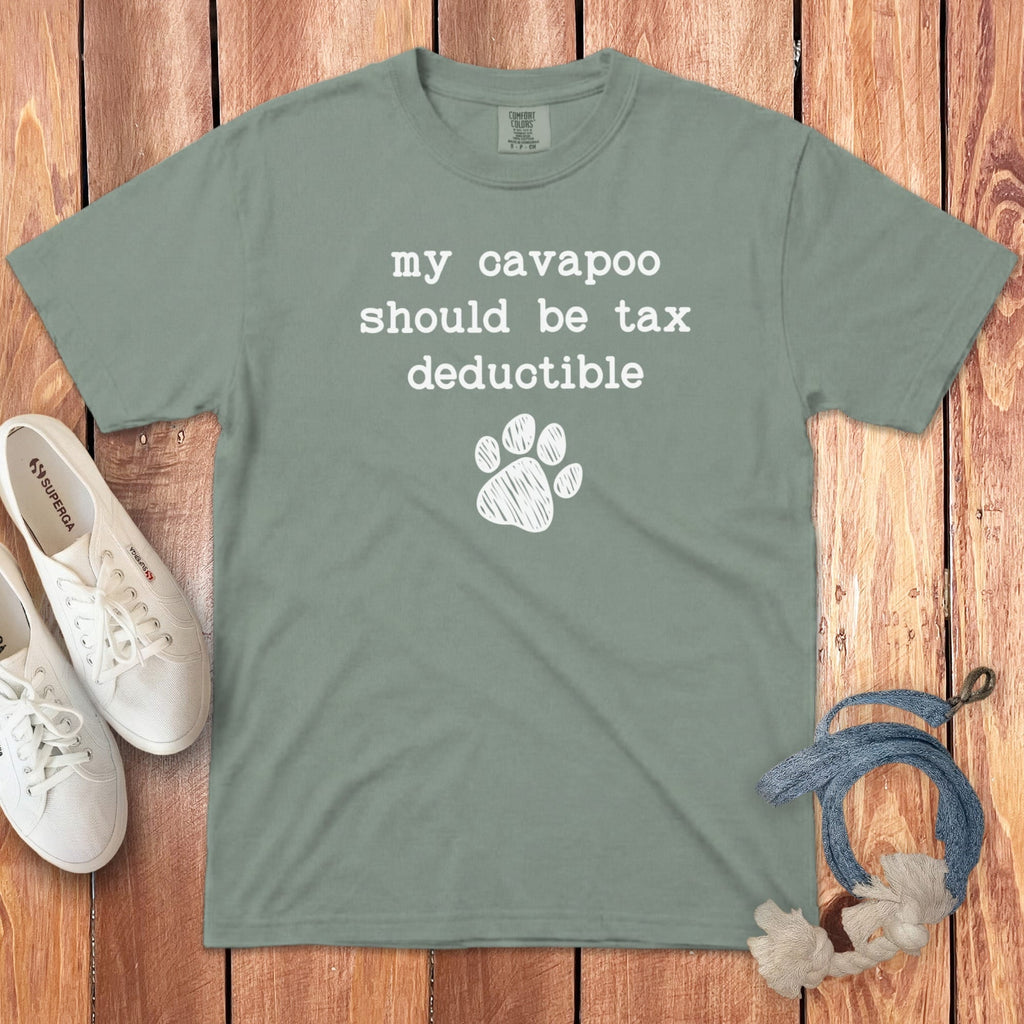 Cavapoo Tax Signature T-Shirt in Bay / S by Puppy Jo