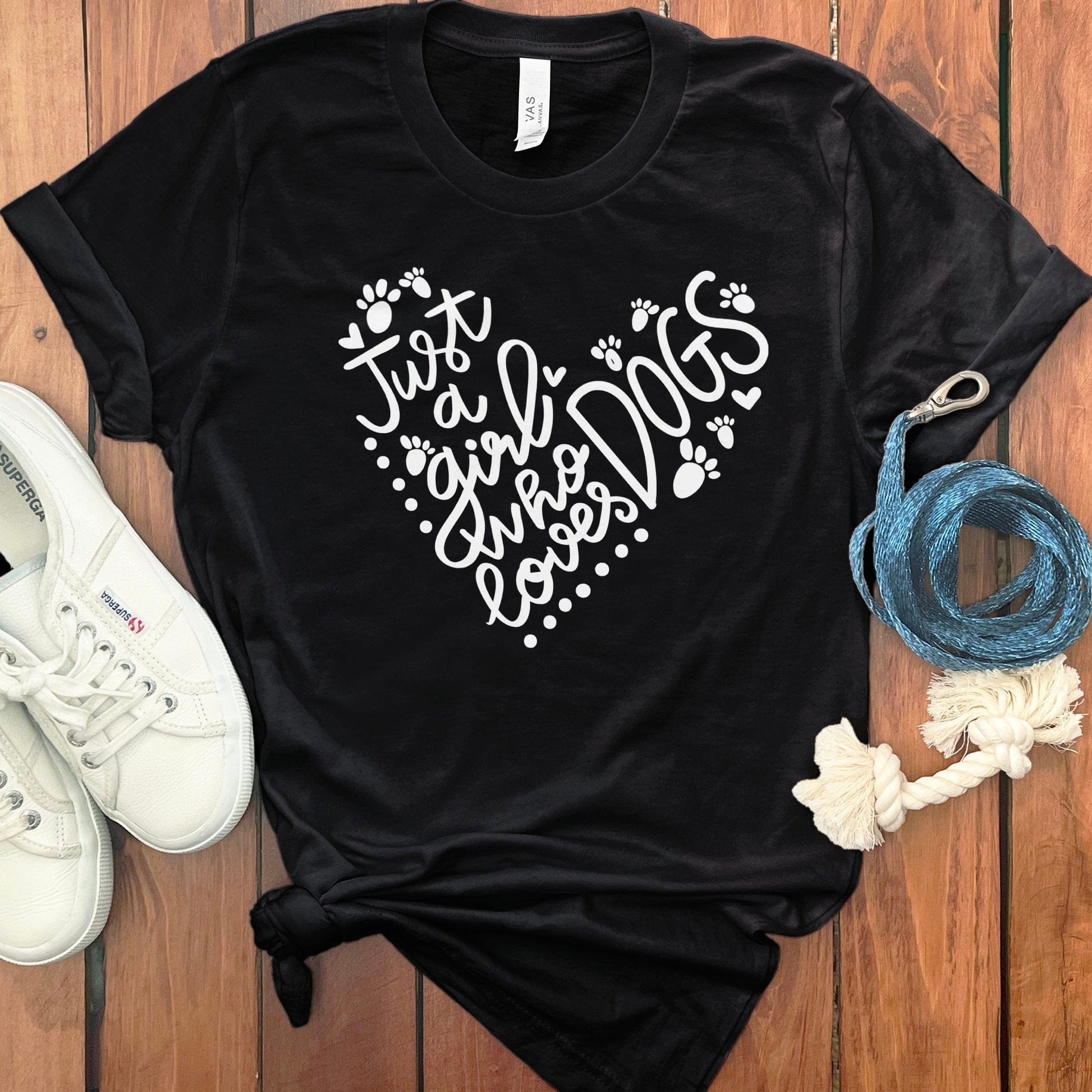 Just a Girl Who Loves Dogs Graphic Tee product type