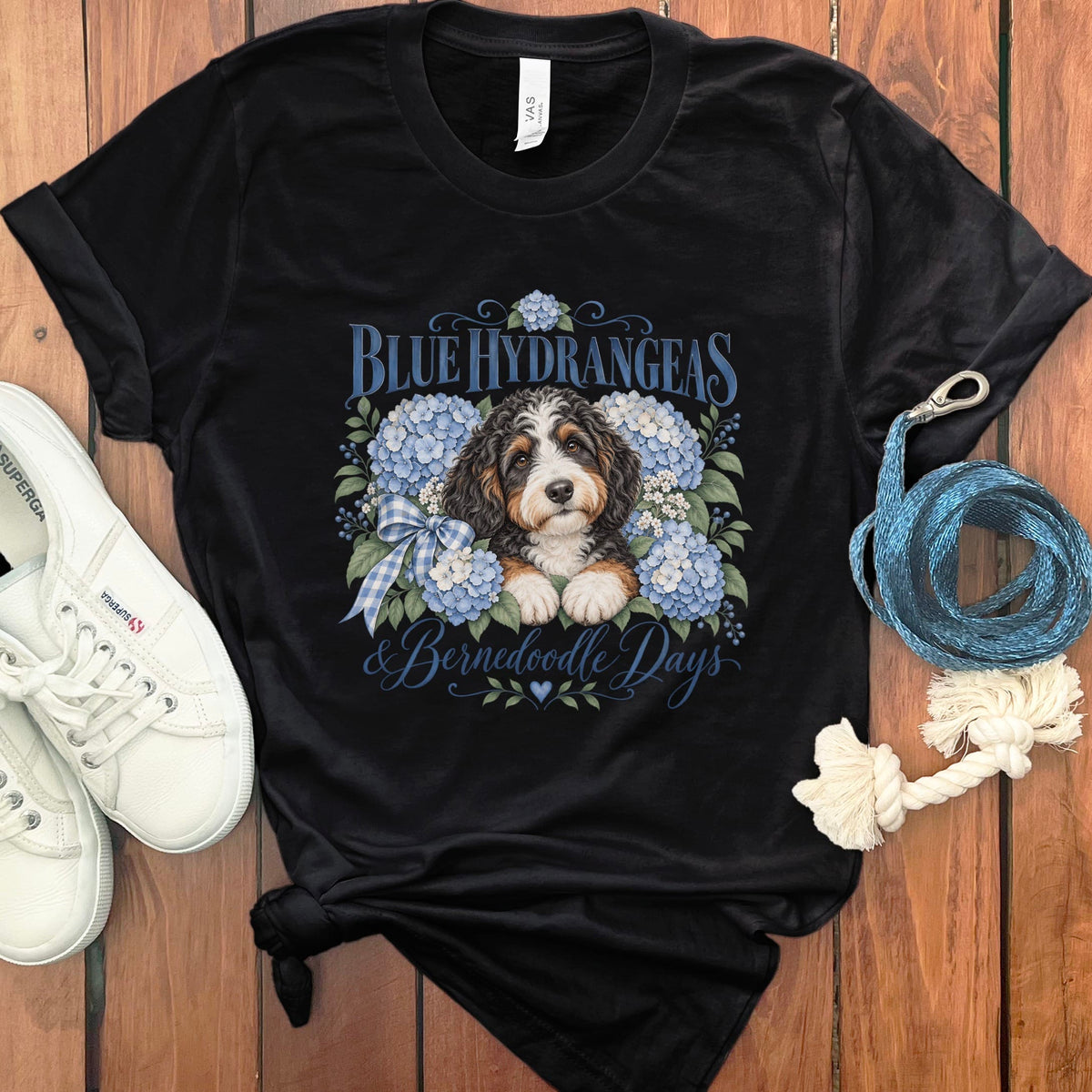 Bernedoodle Days T-Shirt in Black / S by Puppy Jo