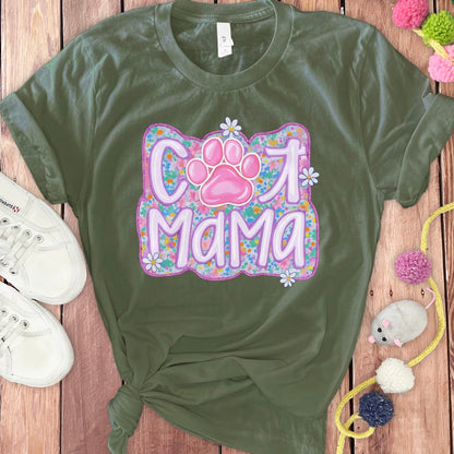 Cool Mama Paw Print Design Graphic T-Shirt product type