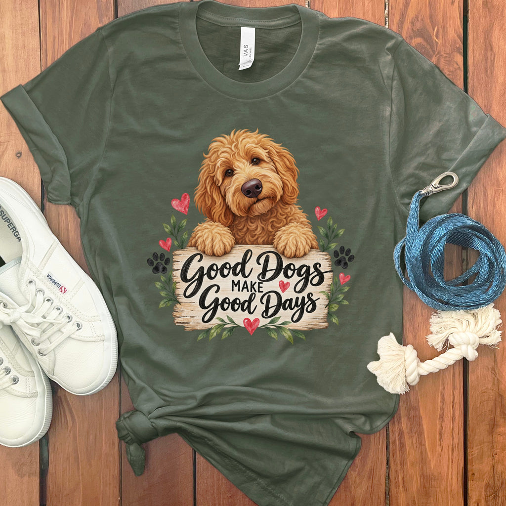 Apricot Goldendoodle Good Days T-Shirt