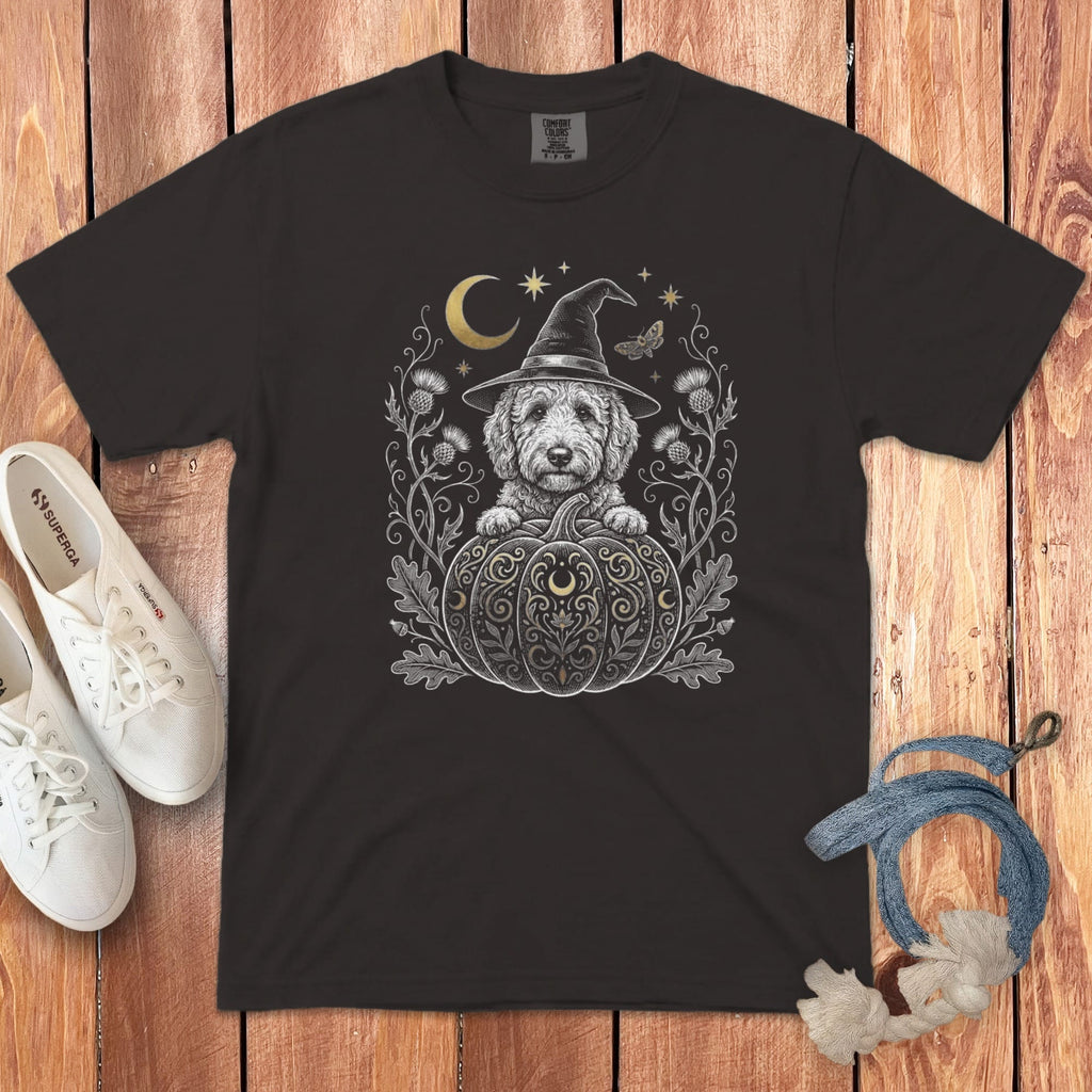 Celestial Witch Doodle Signature T-Shirt in Graphite / S by Puppy Jo