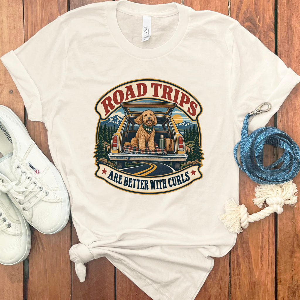 Doodle Road Trips T-Shirt in Natural / S by Puppy Jo