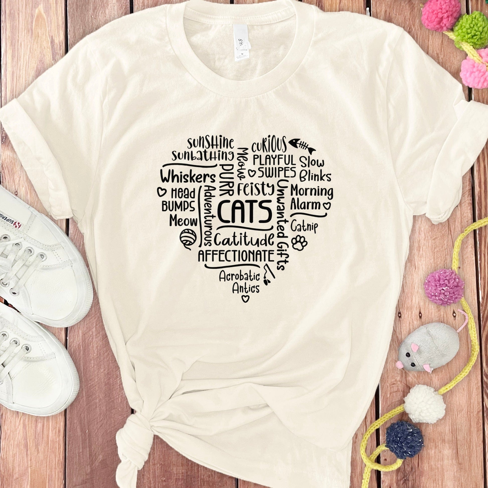 Cute Cats Themed Graphic Design T-shirt product