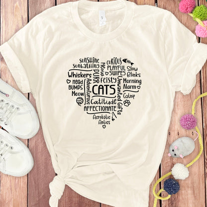 Cute Cats Themed Graphic Design T-shirt product