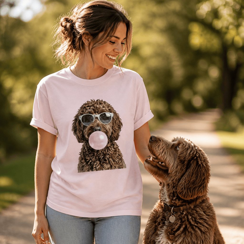 Chocolate Doodle Bubblegum T-Shirt in by Puppy Jo