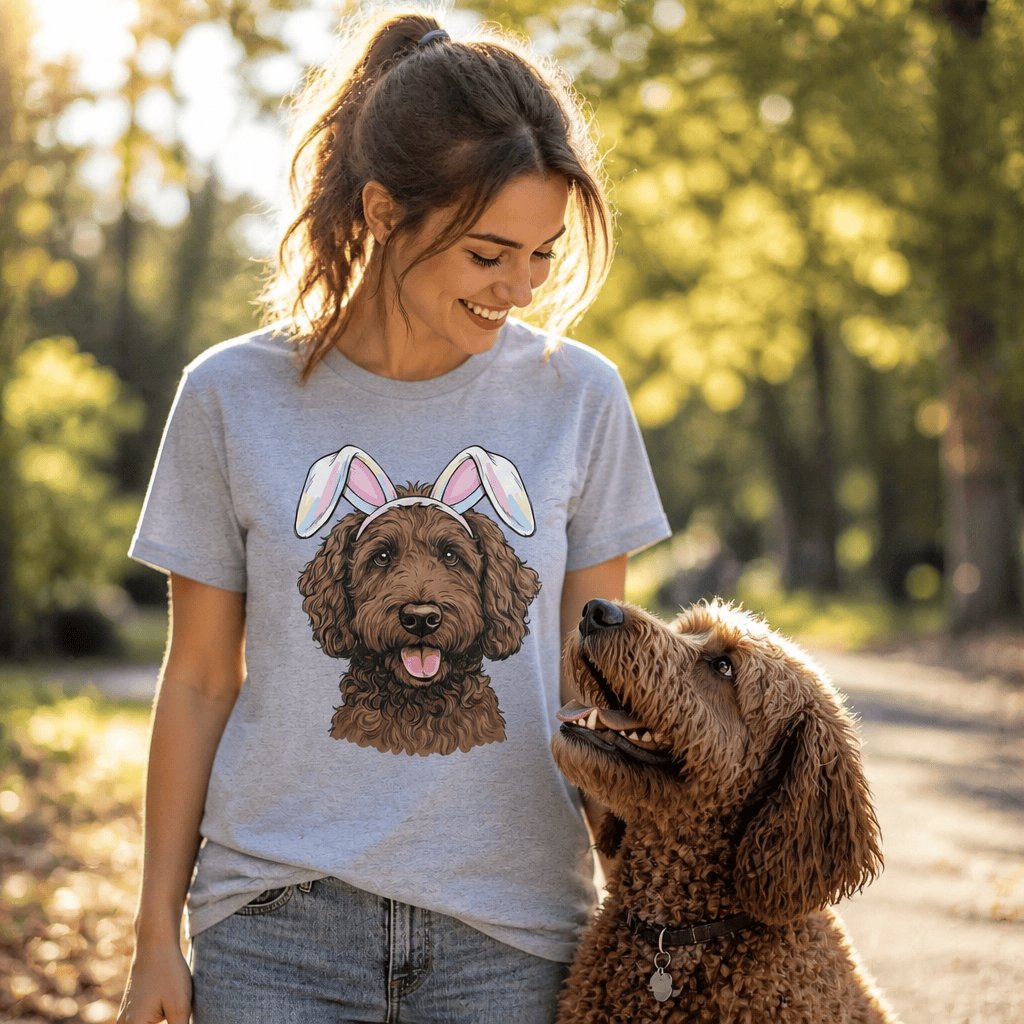 Chocolate Doodle Bunny T-Shirt in by Puppy Jo
