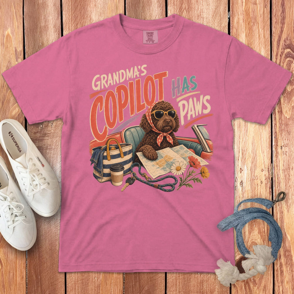 Chocolate Doodle Copilot Signature T-Shirt in Crunchberry / S by Puppy Jo