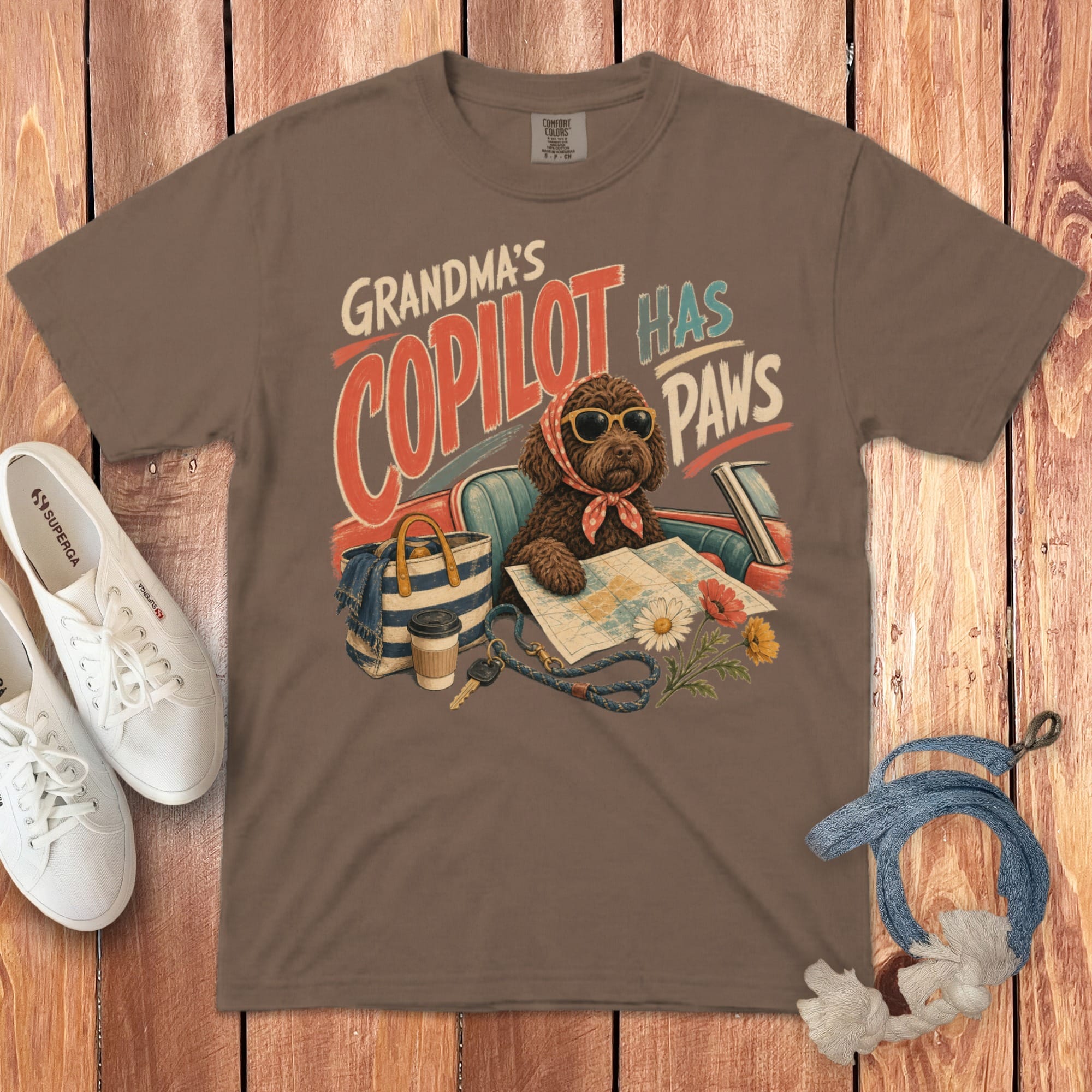 Chocolate Doodle Copilot Signature T-Shirt in Espresso / S by Puppy Jo
