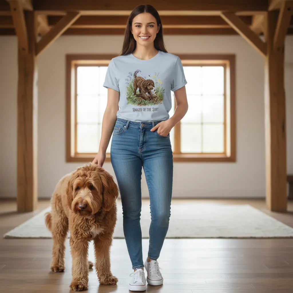 Chocolate Doodle Dirt T-Shirt in by Puppy Jo