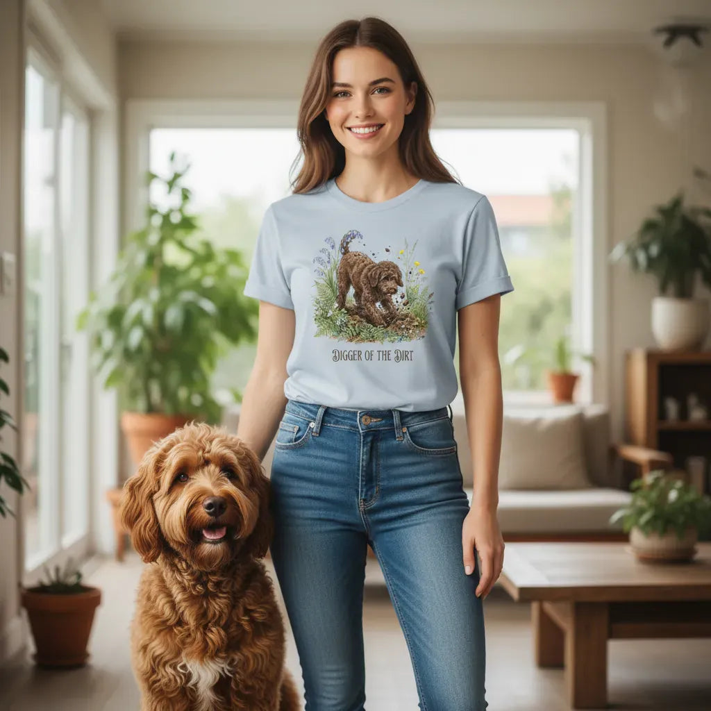 Chocolate Doodle Dirt T-Shirt in by Puppy Jo