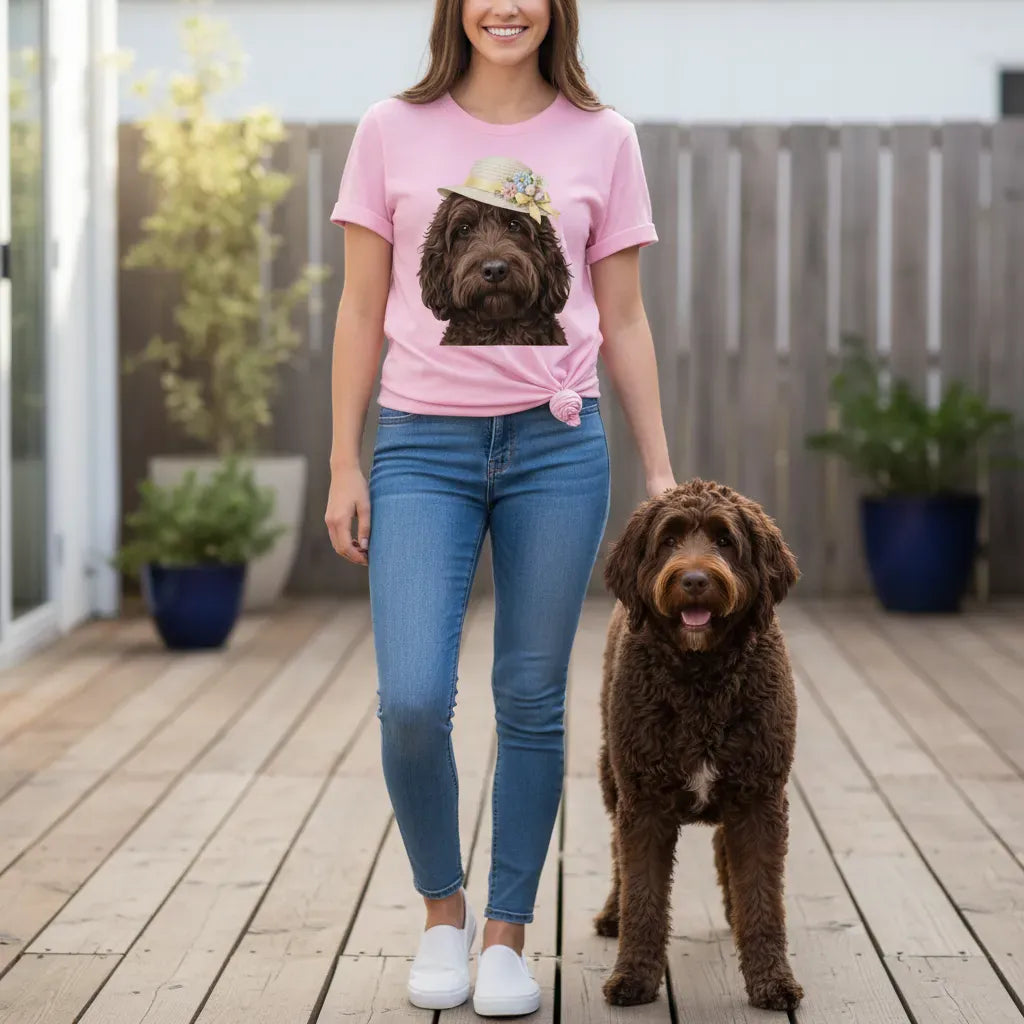 Chocolate Doodle Easter T-Shirt in by Puppy Jo
