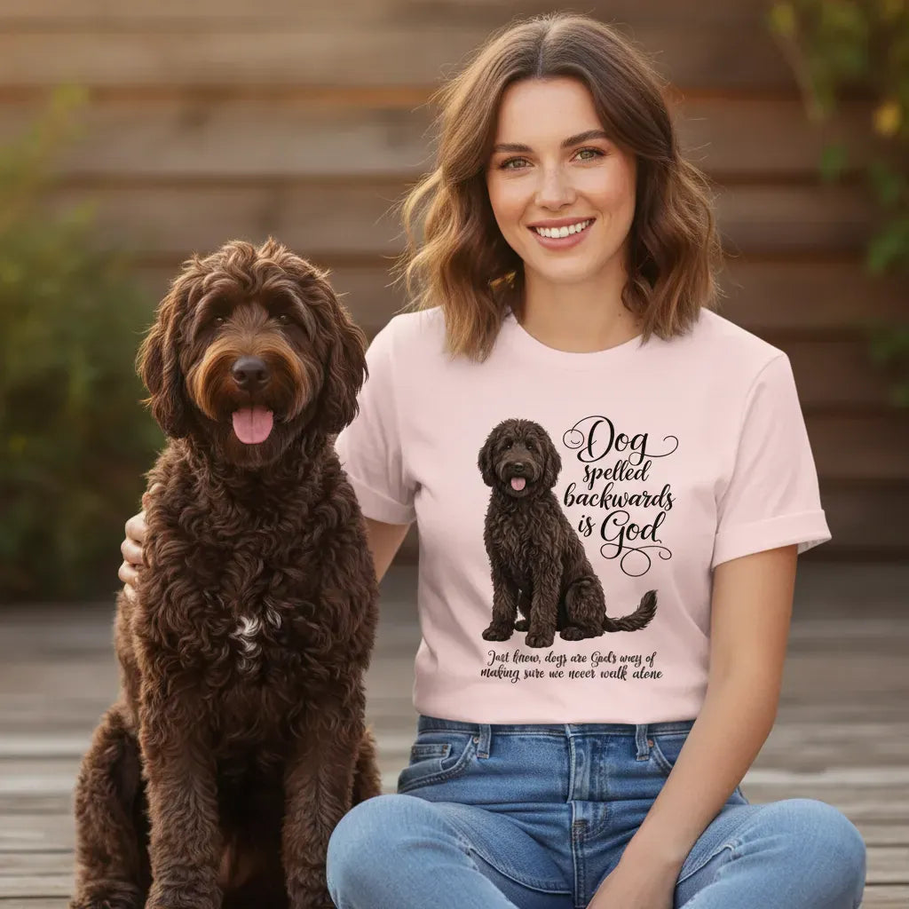 Chocolate Doodle God T-Shirt in by Puppy Jo