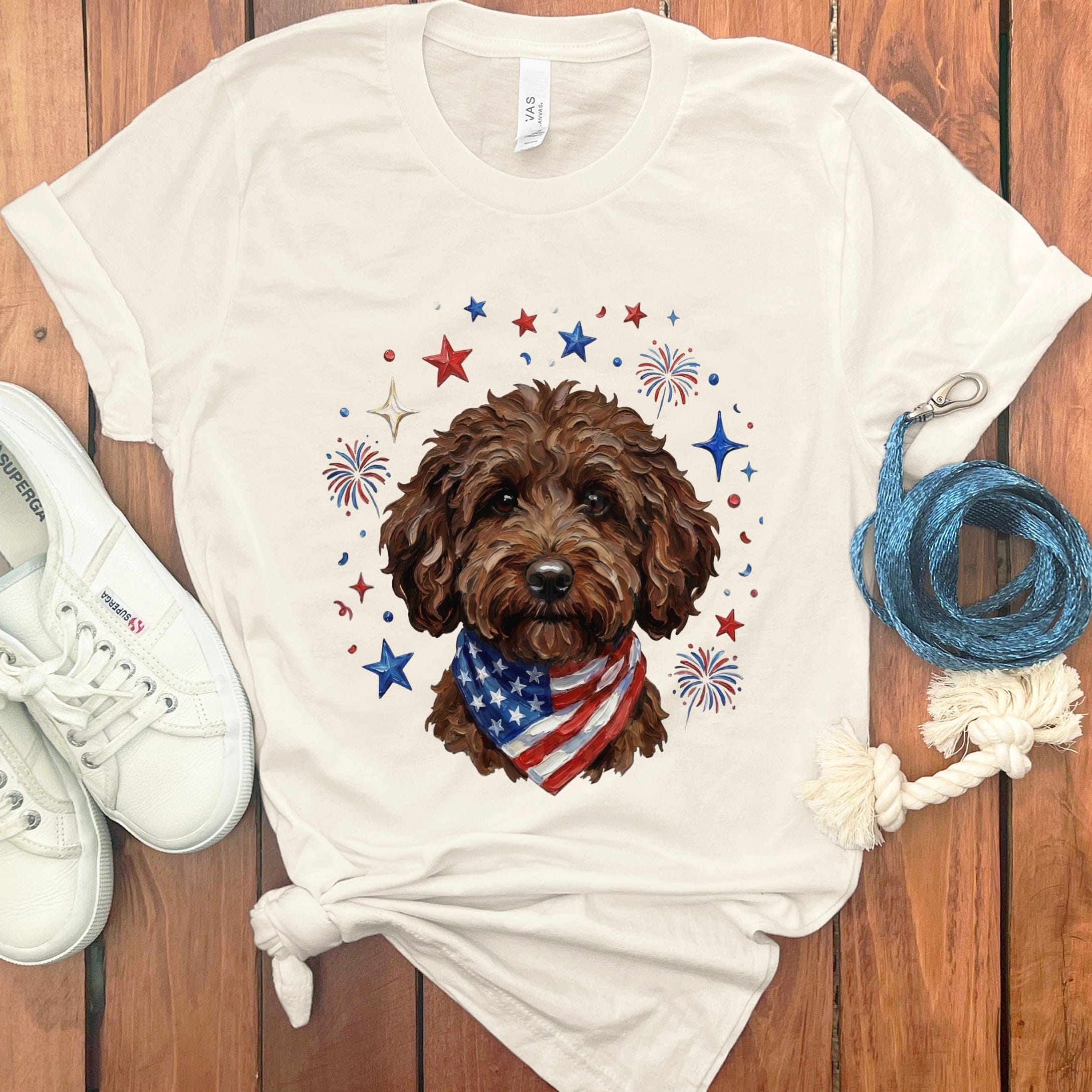 Chocolate Doodle Spirit T-Shirt in Natural / S by Puppy Jo