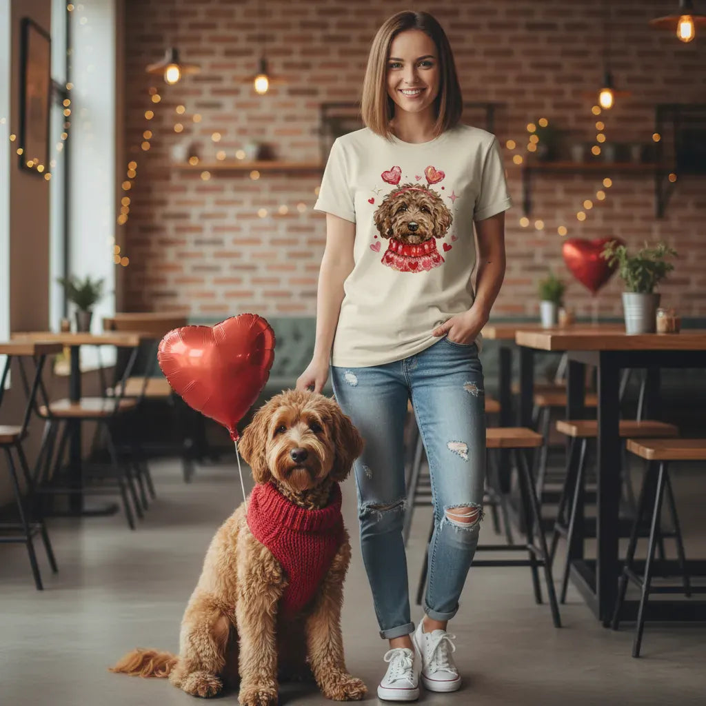 Chocolate Doodle Valentine Sweatshirt in by Puppy Jo