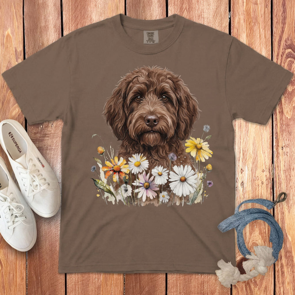 Chocolate Goldendoodle Daisy T-Shirt in Espresso / S by Puppy Jo