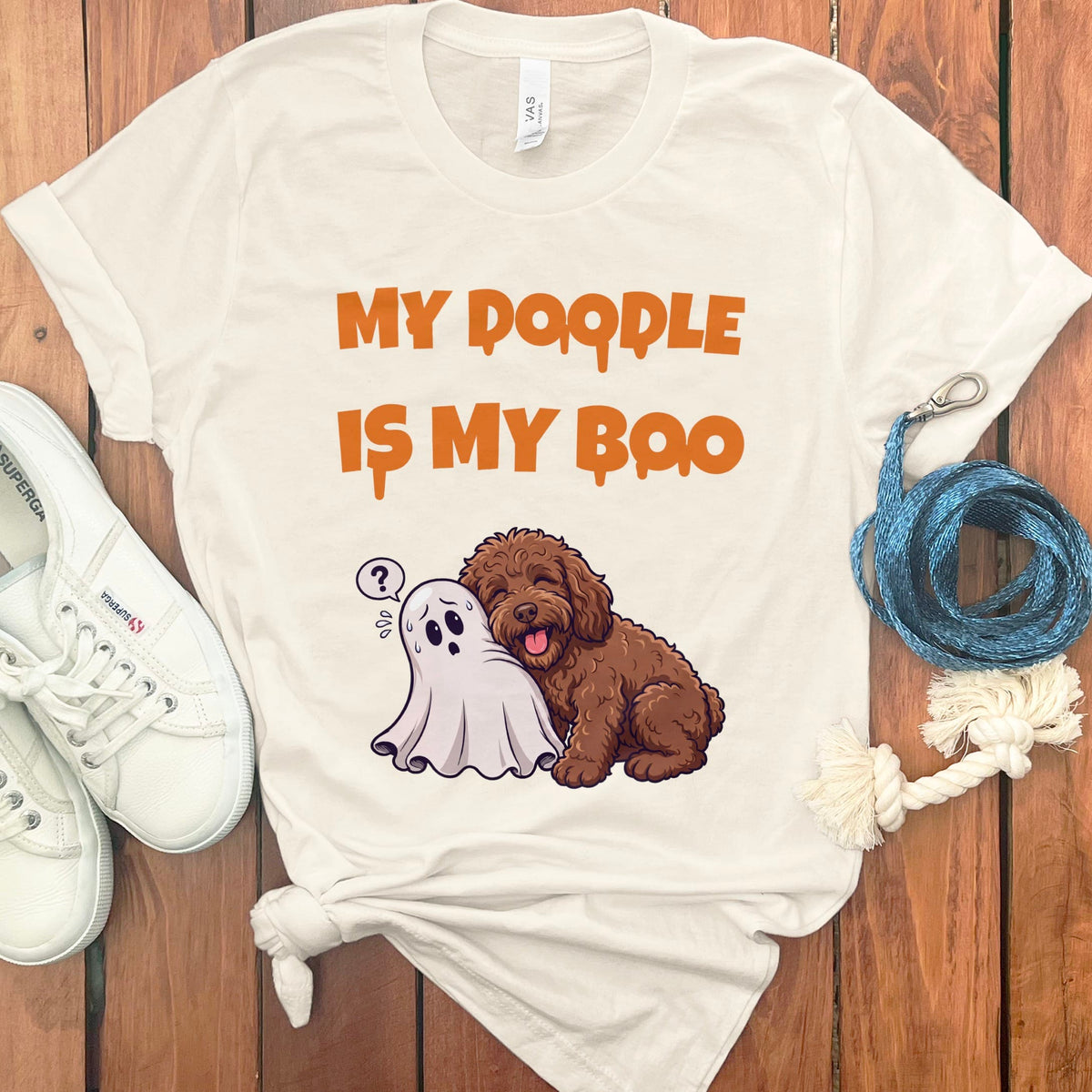 Chocolate Goldendoodle My Boo T-Shirt in Natural / S by Puppy Jo