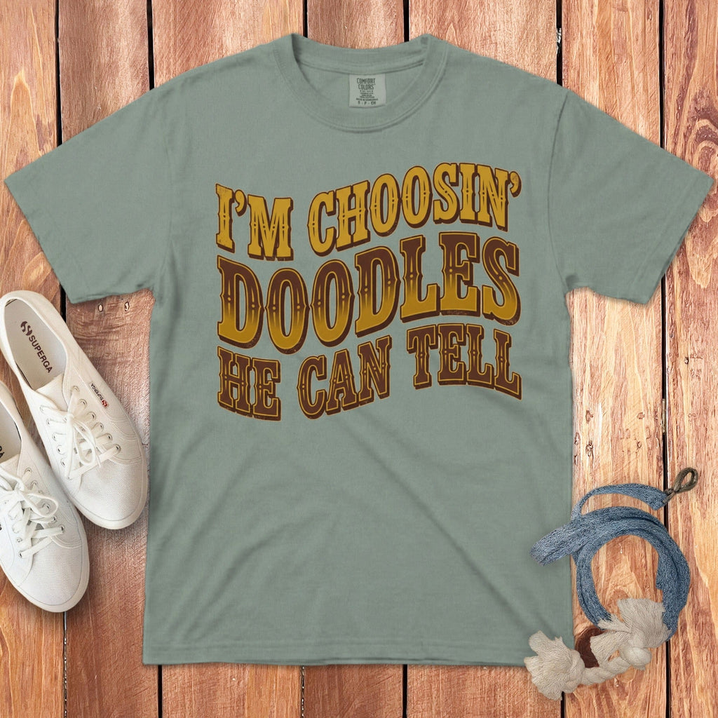 Choosin' Doodles Signature T-Shirt in Bay / S by Puppy Jo