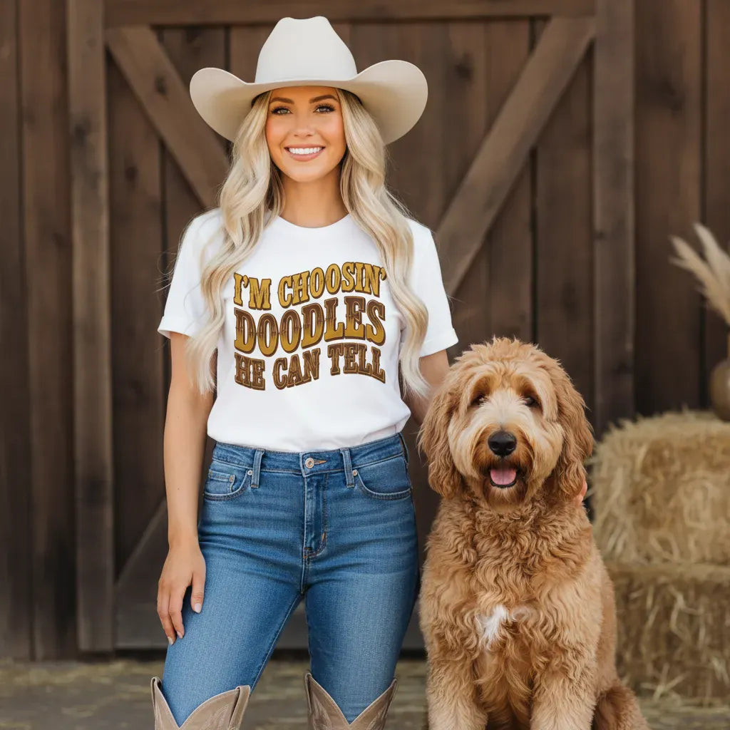 Choosin' Doodles Signature T-Shirt in by Puppy Jo