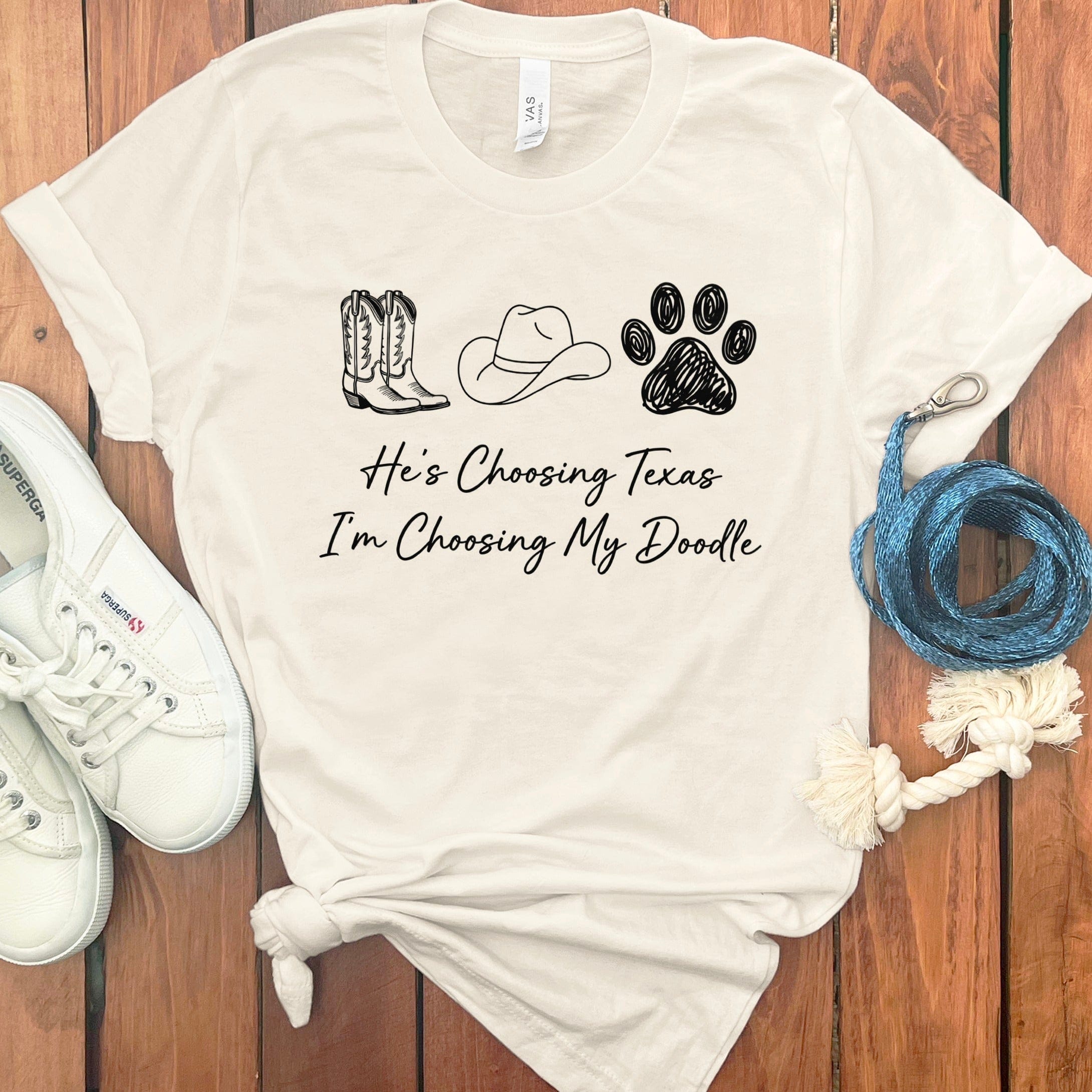 Choosing Doodle T-Shirt in Natural / S by Puppy Jo