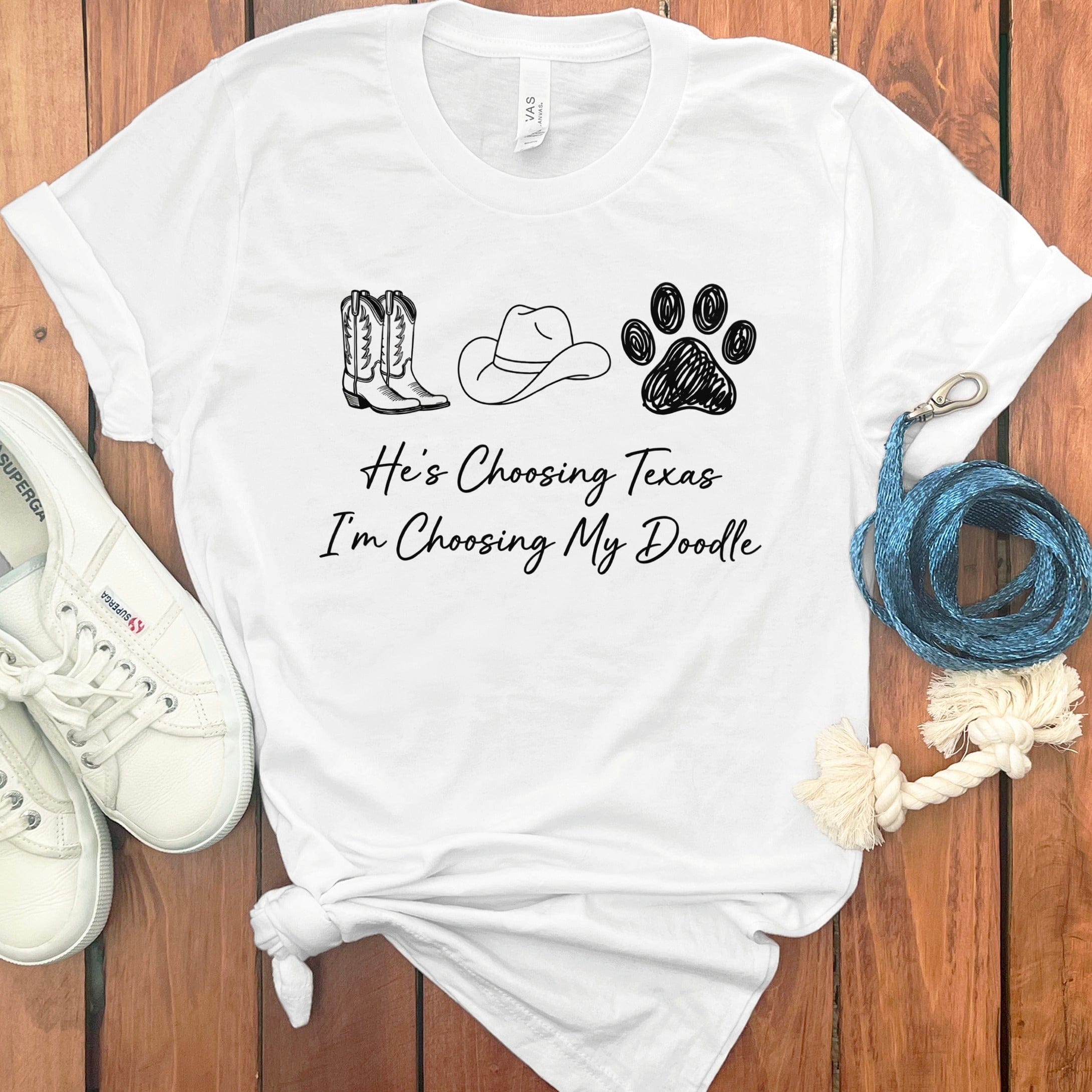 Choosing Doodle T-Shirt in White / S by Puppy Jo