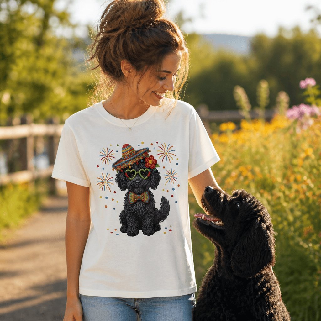Cinco Black Goldendoodle T-Shirt in by Puppy Jo