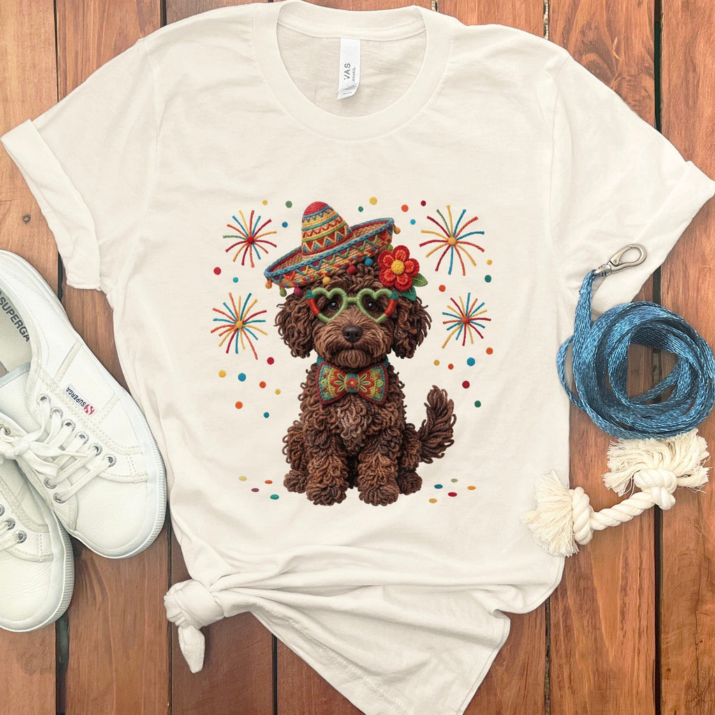 Cinco Chocolate Goldendoodle T-Shirt in Natural / S by Puppy Jo