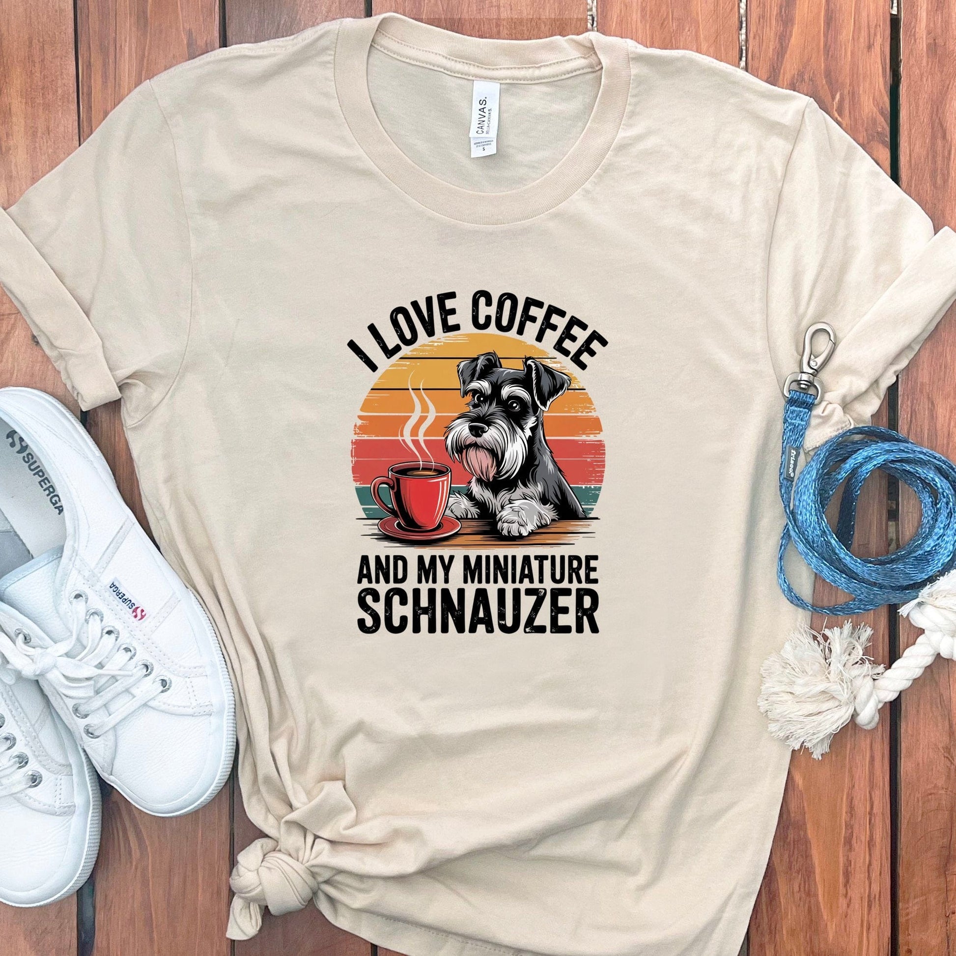I Love Coffee And My Miniature Schnauzer T-Shirt Product