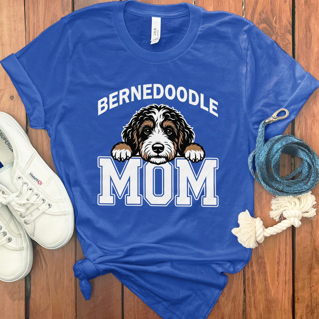 Collegiate Bernedoodle Mom T-Shirt in True Royal / S by Puppy Jo