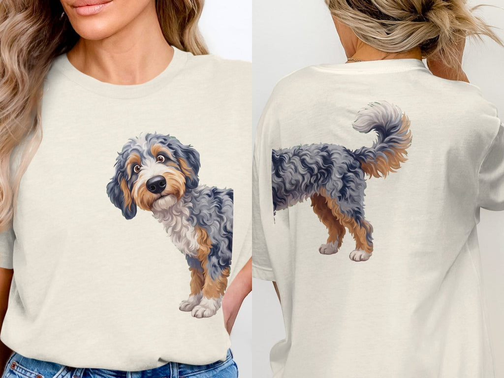 Coming & Going Aussiedoodle T-Shirt in Natural / S by Puppy Jo