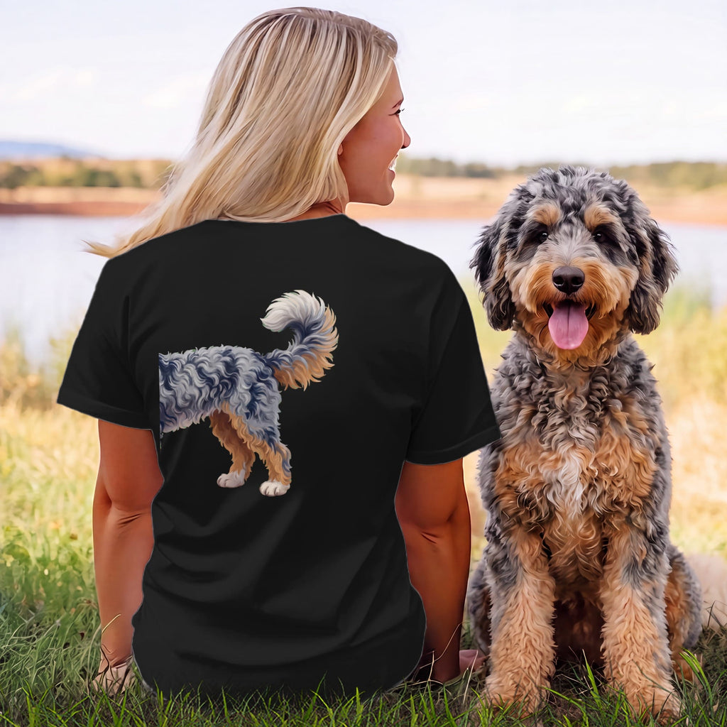 Coming & Going Aussiedoodle T-Shirt in by Puppy Jo