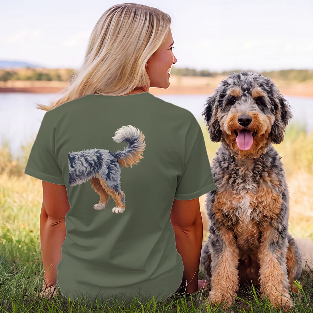 Coming & Going Aussiedoodle T-Shirt in by Puppy Jo