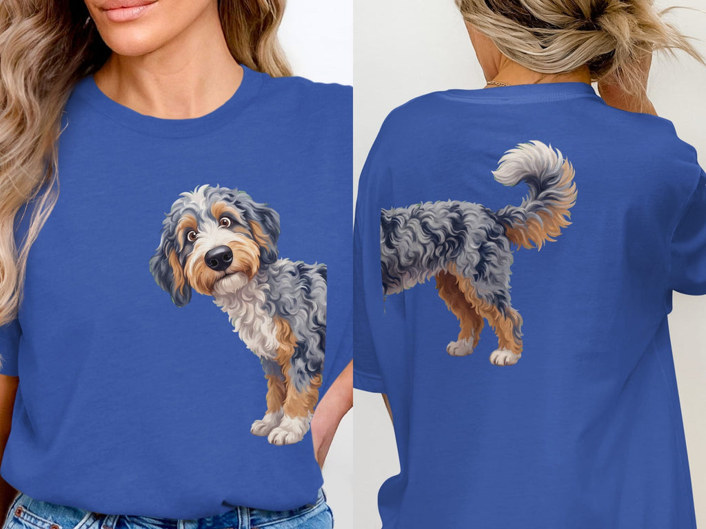 Coming & Going Aussiedoodle T-Shirt in True Royal / S by Puppy Jo