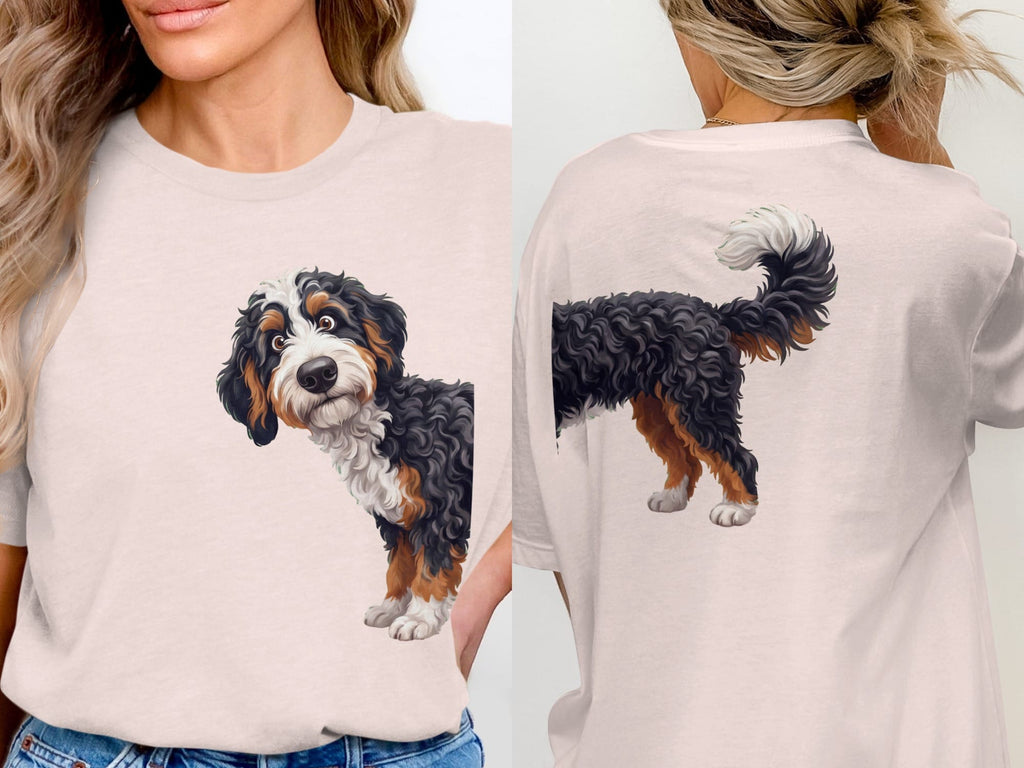 Coming & Going Bernedoodle T-Shirt in Soft Pink / S by Puppy Jo