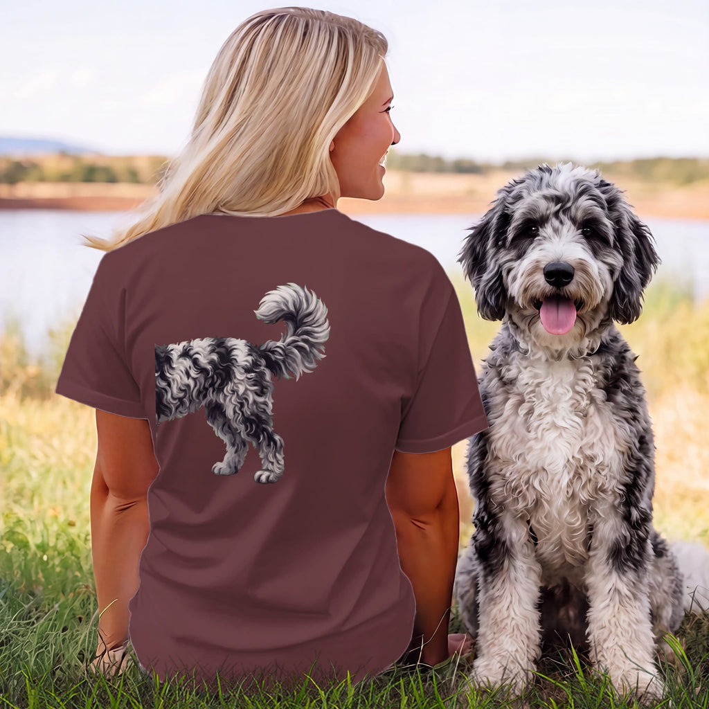 Coming & Going Merle Goldendoodle T-Shirt in by Puppy Jo