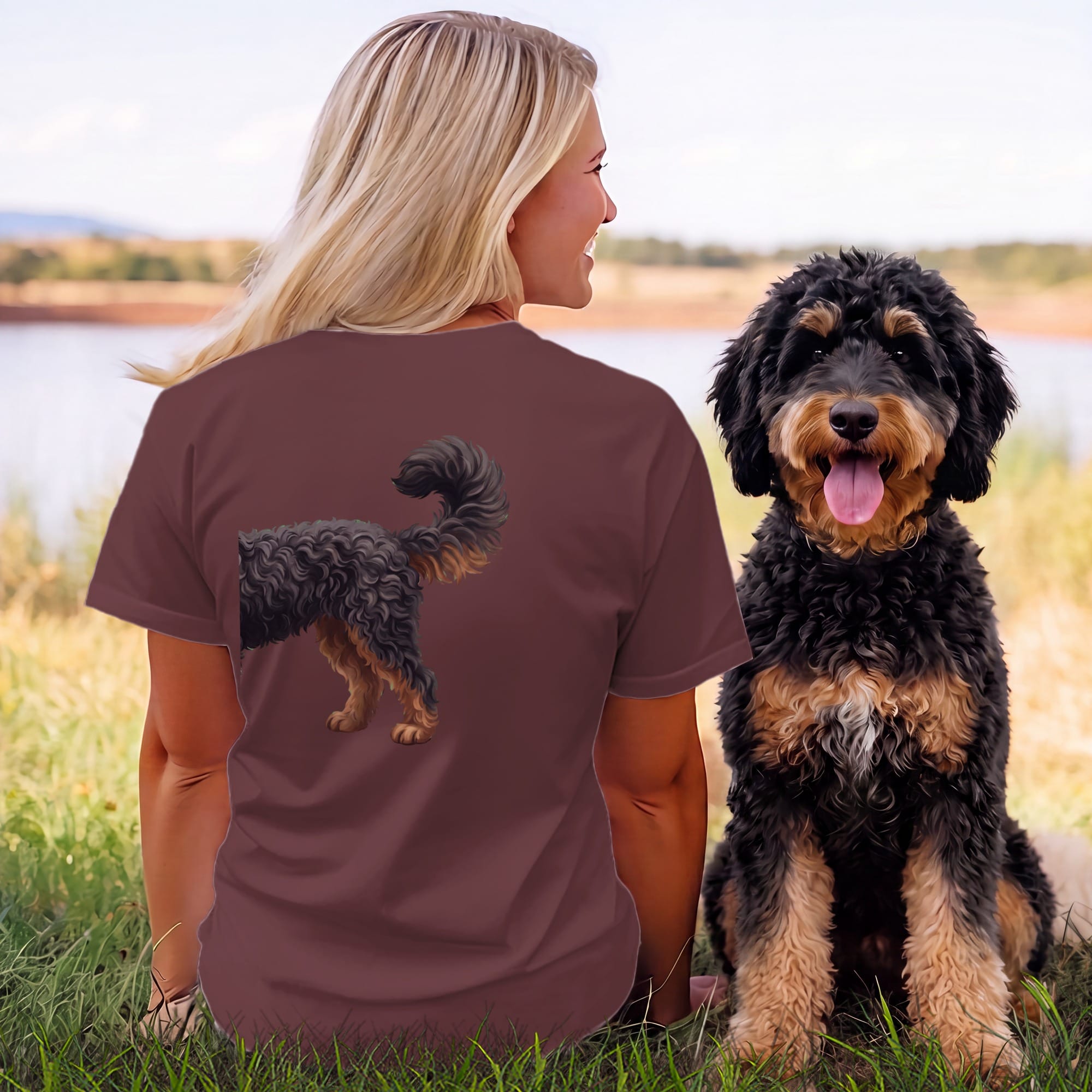 Coming & Going Phantom Goldendoodle T-Shirt in by Puppy Jo