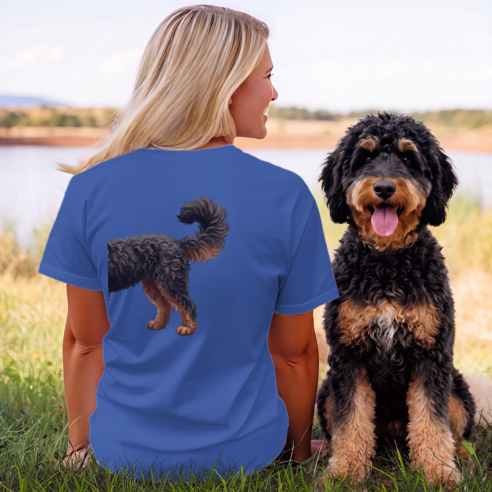 Coming & Going Phantom Goldendoodle T-Shirt in by Puppy Jo