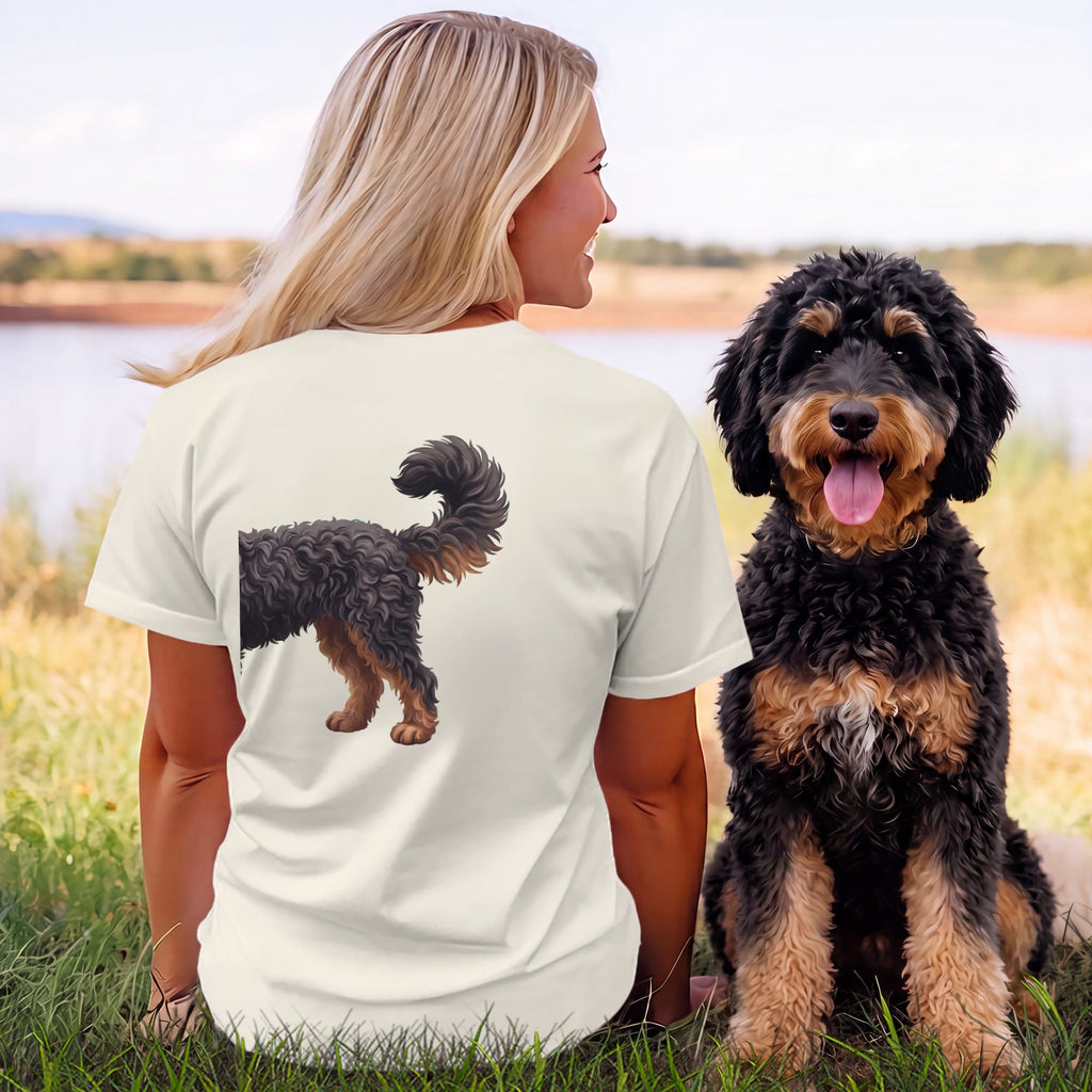 Coming & Going Phantom Goldendoodle T-Shirt in by Puppy Jo