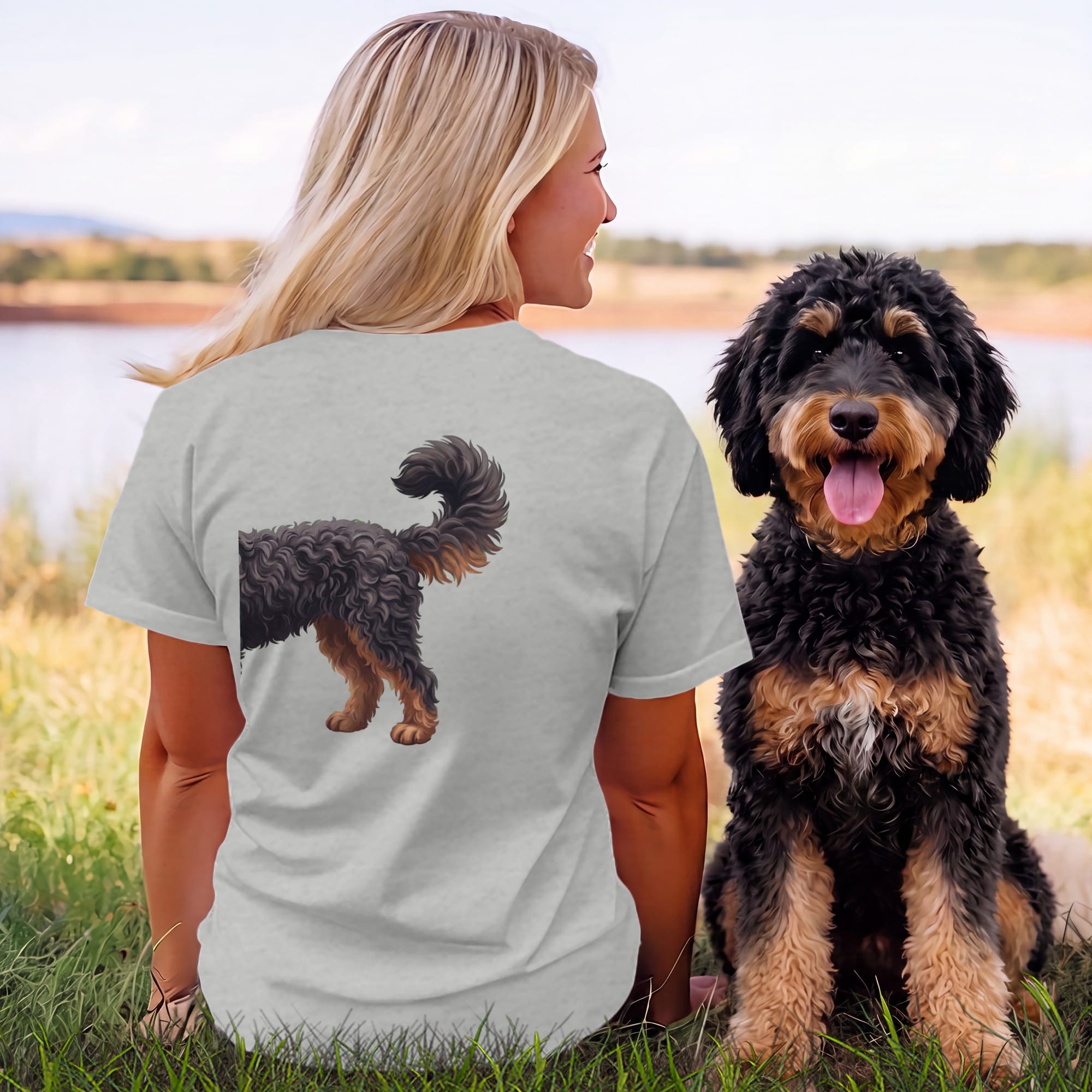 Coming & Going Phantom Goldendoodle T-Shirt in by Puppy Jo