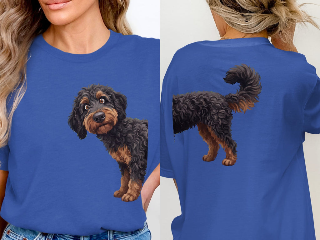 Coming & Going Phantom Goldendoodle T-Shirt in True Royal / S by Puppy Jo