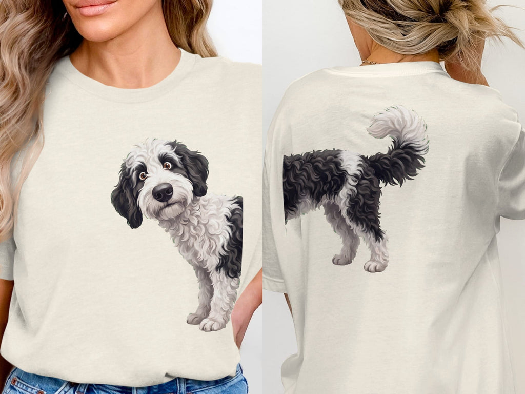 Coming & Going Sheepadoodle T-Shirt in Natural / S by Puppy Jo