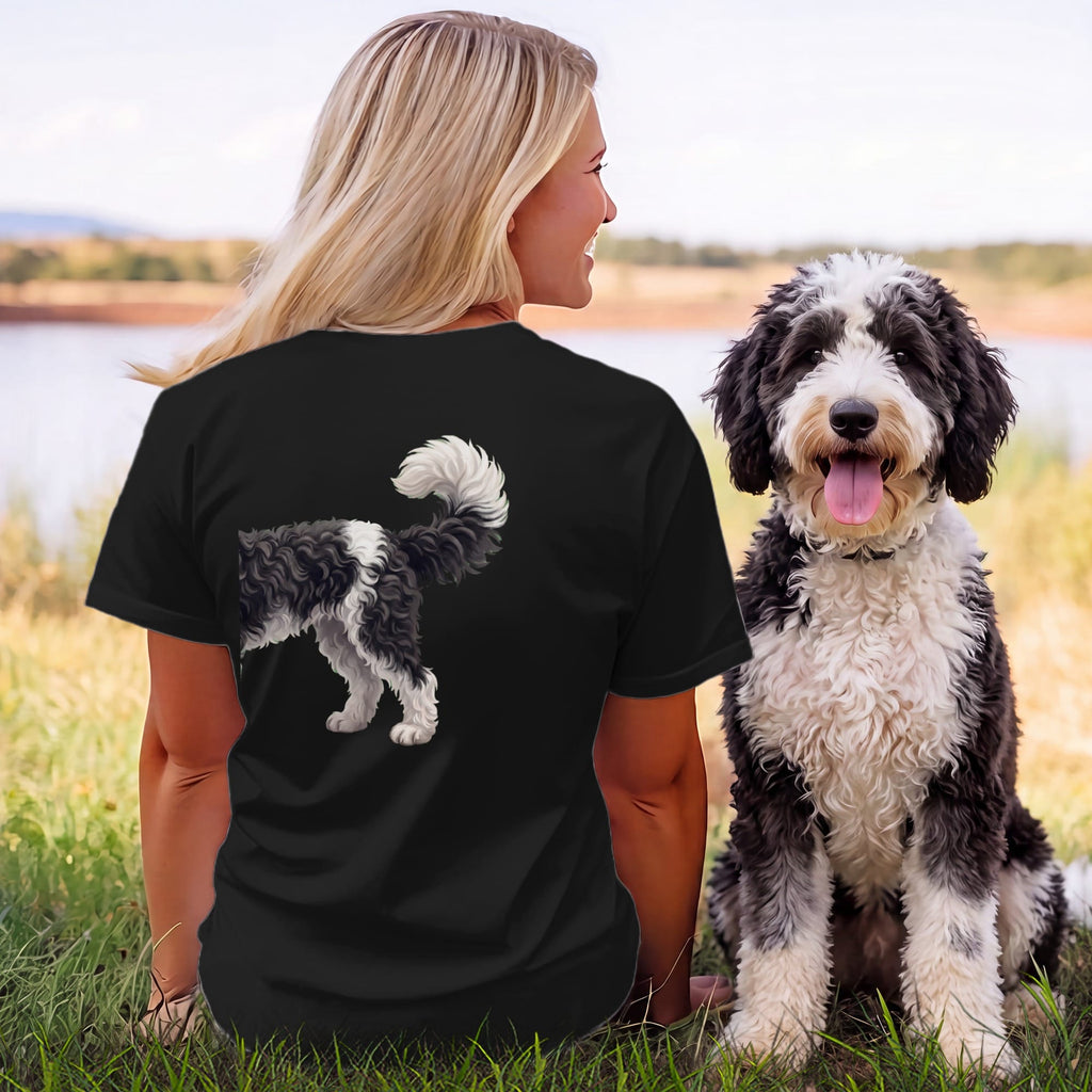 Coming & Going Sheepadoodle T-Shirt in by Puppy Jo