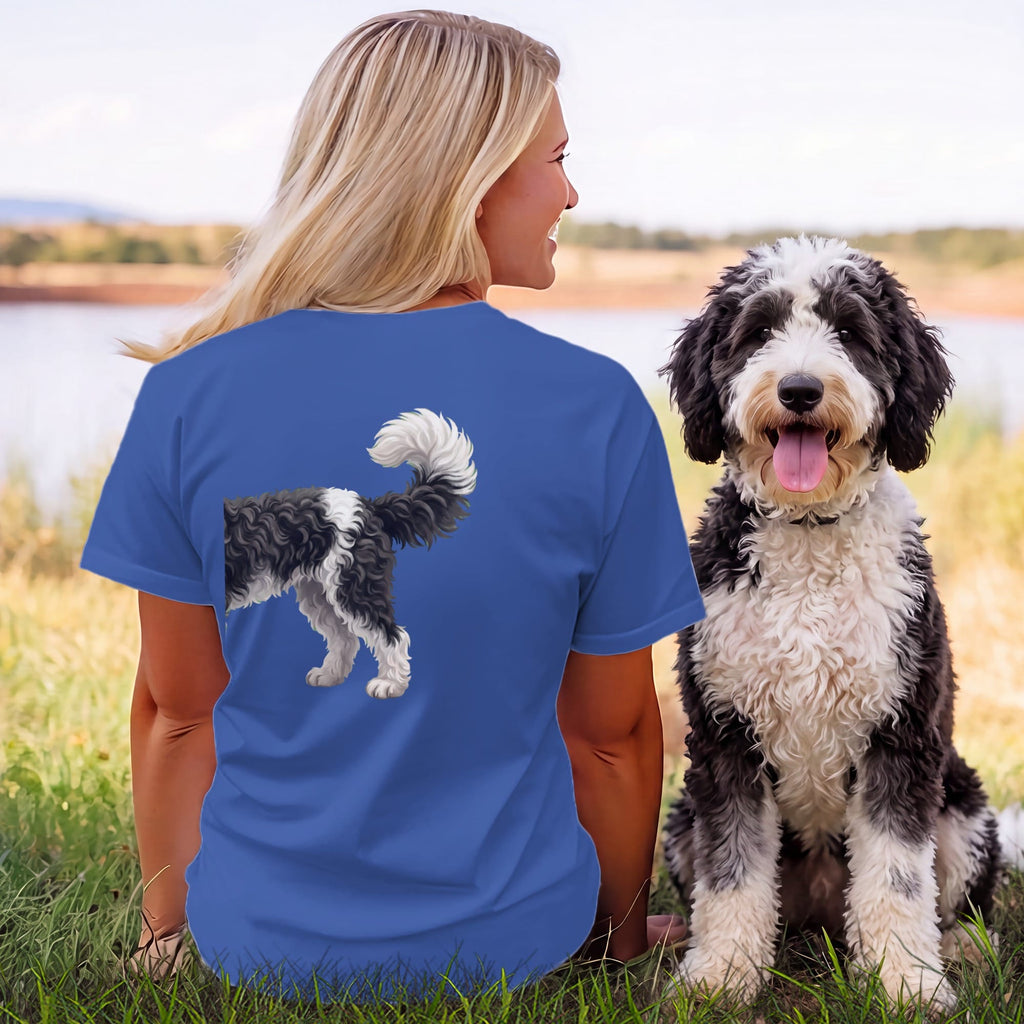 Coming & Going Sheepadoodle T-Shirt in by Puppy Jo