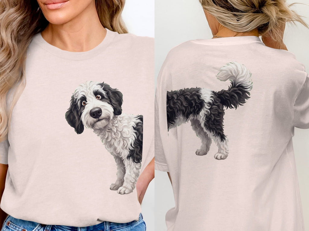 Coming & Going Sheepadoodle T-Shirt in Soft Pink / S by Puppy Jo