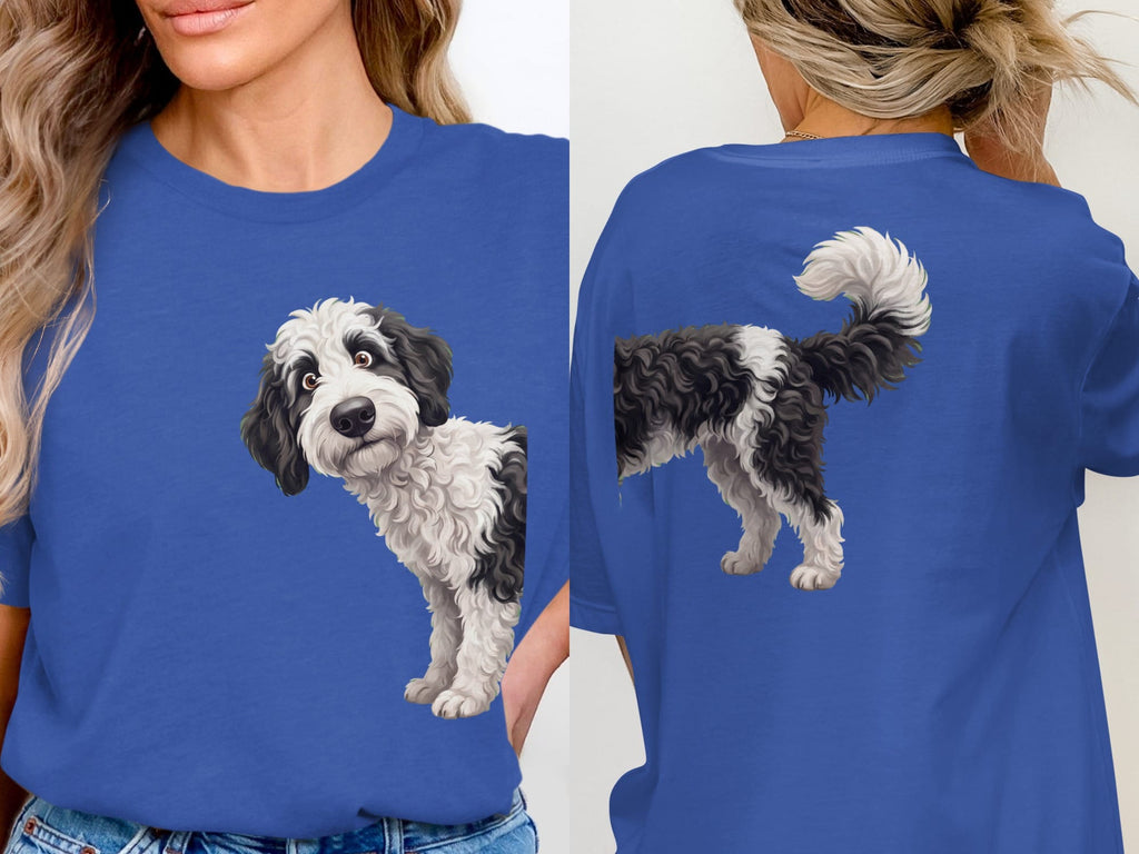 Coming & Going Sheepadoodle T-Shirt in True Royal / S by Puppy Jo
