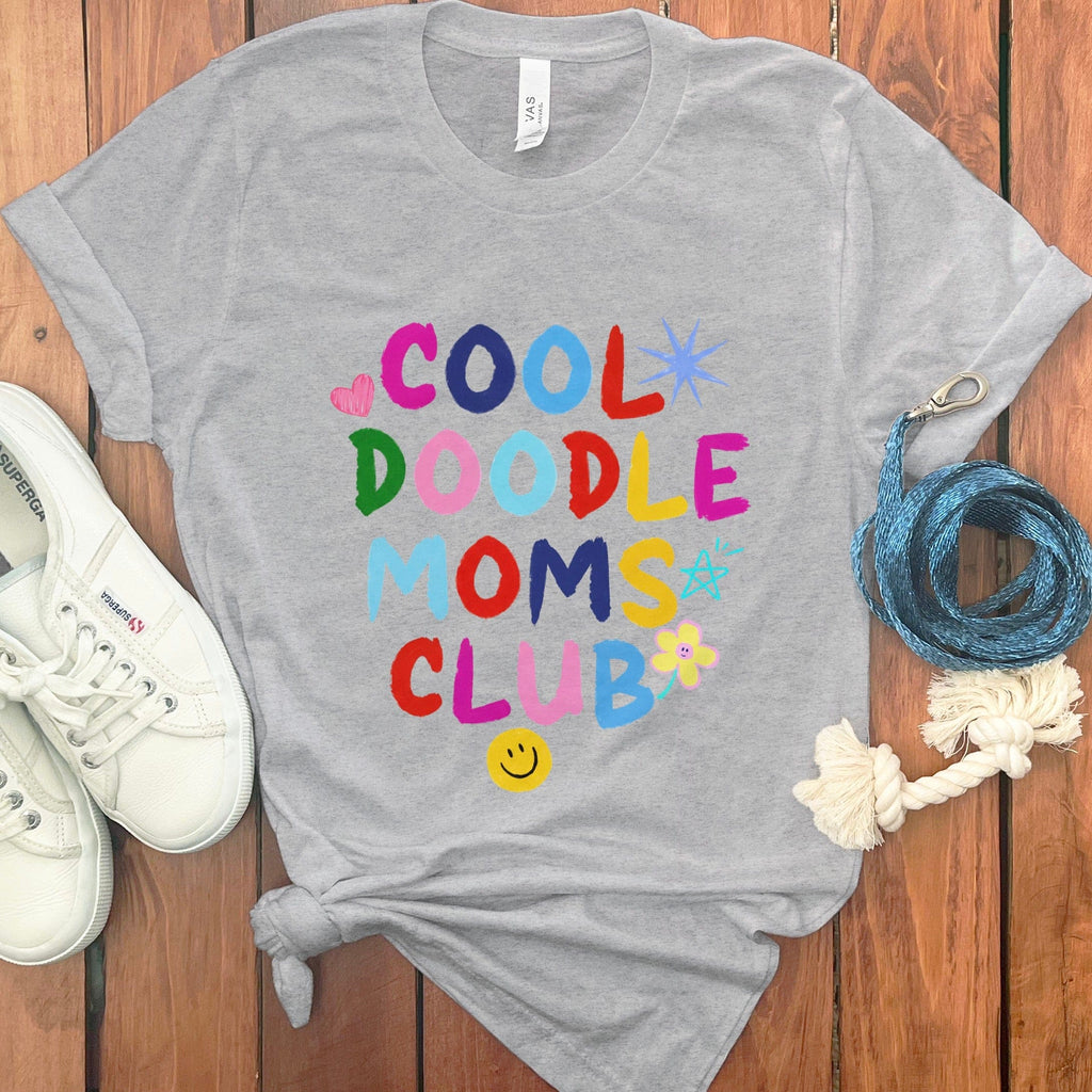 Cool Doodle Club T-Shirt in Athletic Heather / S by Puppy Jo